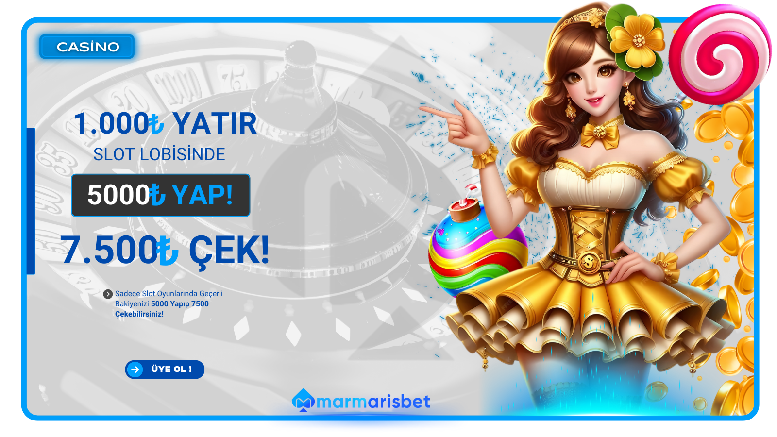 1000TL Yatır / 5000TL Yap / 7500TL Çek !